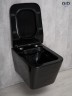 Унитаз подвесной Gid Tr2144BL 62224Y черная глянцевая 52x36x33.5