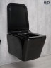 Унитаз подвесной Gid Tr2144BL 62224Y черная глянцевая 52x36x33.5