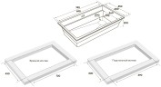 Мойка LUMI-MULTI SINK 74 UNI, IT-GRANIT, LU-MULTI 74-WH, белый, 740х450, Paulmark