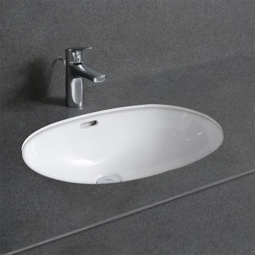 Раковина Gid Yj8004 71163 встаиваемая снизу белая 55x39.5x19