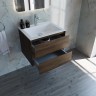 База под раковину Vincea  Luka 600 подвесная, 2 выкатных ящика soft-close, С.Oak