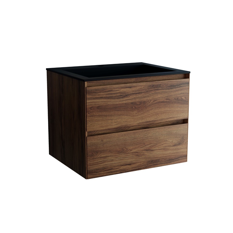 База под раковину Vincea  Luka 600 подвесная, 2 выкатных ящика soft-close, С.Oak
