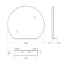 Зеркало BelBagno SPC-RNG-1000-LED-TCH-MENS