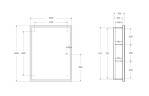 Зеркало-шкаф BelBagno SPC-GRT-600/800-1A-LED-TCH