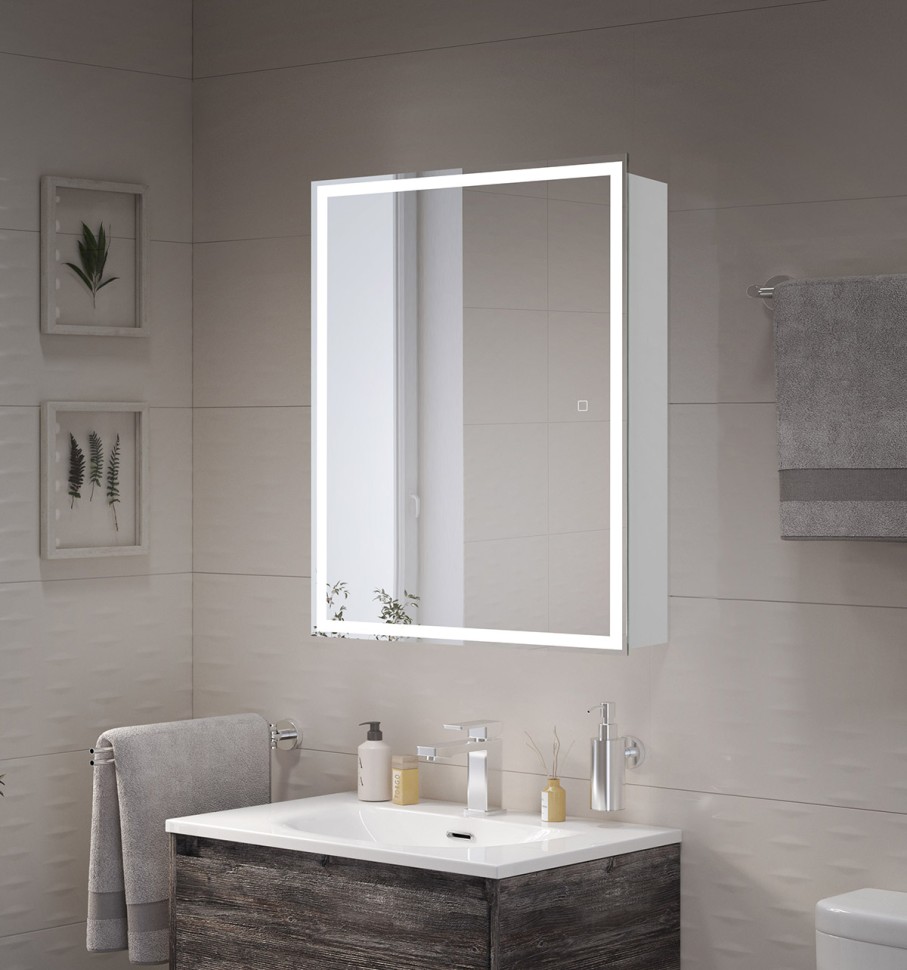 Зеркало-шкаф BelBagno SPC-GRT-600/800-1A-LED-TCH