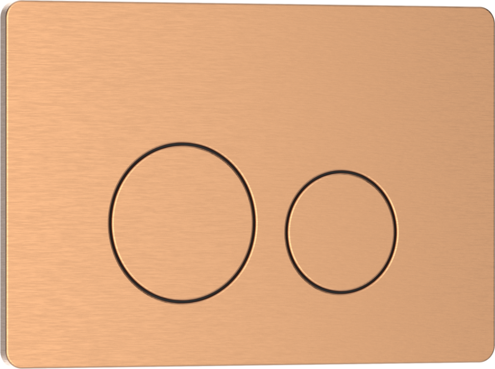 Комплект 2в1 IBERICA BLANCA инсталляция SILENCIO, кнопка смыва INOX-O розовое золото матовое (IB001.8172)