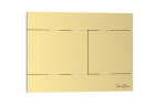 Кнопка смыва IBERICA BLANCA INOX-R нержавеющая сталь, золото матовое (IB.B015.03)