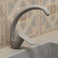 Смеситель для кухни высокий Uperwood ECON UPD-002-03, серыйатовый