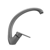 Смеситель для кухни высокий Uperwood ECON UPD-002-03, серыйатовый