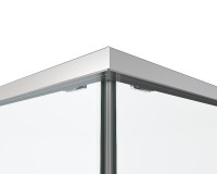 Душевой уголок Ультима (Ultima) VSS-7UL8090CLG, 800*900, брашированное золото, стекло прозрачное