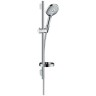 Душевой набор Hansgrohe Raindance Select: штанга 65 см., ручной душ 120, 3jеt (Rаin, RаinАir, WhirlАir), мыльница, шланг, цвет: хром 26630000