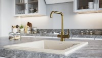 Смеситель для кухни Logas, бронза, Lo213021-BR, Paulmark