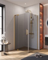 Душевой уголок CEZARES SLIDER-AH-1-90-90/100-GRIGIO-BORO