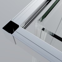 Душевой уголок Soft 2 VSS-3SO2800CL, 800*800, хром, стекло прозрачное