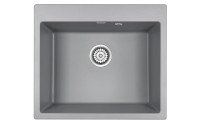 Мойка KANTE 60, IT-GRANIT, PM106052-GRM, серый металлик, 600х520 мм, Paulmark
