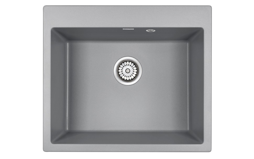 Мойка KANTE 60, IT-GRANIT, PM106052-GRM, серый металлик, 600х520 мм, Paulmark