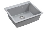 Мойка KANTE 60, IT-GRANIT, PM106052-GRM, серый металлик, 600х520 мм, Paulmark
