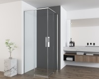 Душевой уголок Ultima VSS-7UL1010CL, 1000*1000, хром, стекло прозрачное