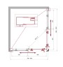 Душевой уголок BelBagno UNO-195-AH-2-100/80-CH-CR