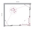 Душевой уголок BelBagno LUCE-AH-22-140/120-C-Cr
