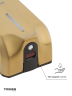 TOSSEN AL-7206 MS - сенсорный диспенсер для мыла/дезинфицирующих средств (капля) (коллекция «Золотая сталь»)  