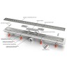Душевой лоток VeconiKlasik Graphite 750