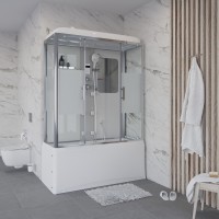 Душевая кабина Niagara Ultra NG-3150-01 (150х70х220) высокий поддон(56см),стекло матовое,4 места