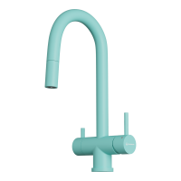 Смеситель для кухни Omoikiri Akita-S-AZ латунь/azur blue