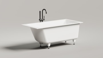 Ванна встраиваемая CASCATA 150x70 покраска по RAL полностью S-Sense Матовый