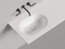 Раковина столешница ONDA FLOW OVAL 600-3000х400-700х138 S-Stone Матовое
