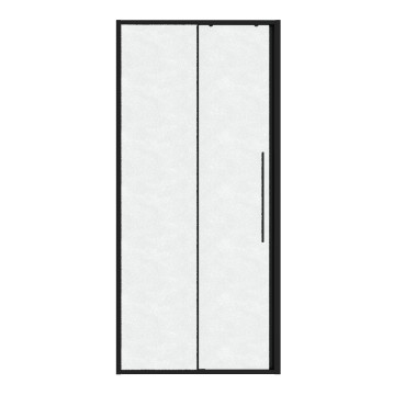 Дверь в нишу Niagara Nova NG-84-L9CHB (90х195) черный матовый,раздвижная влево,стекло шиншилла,1 место