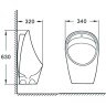 Писсуар подвесной CeramaLux X560S