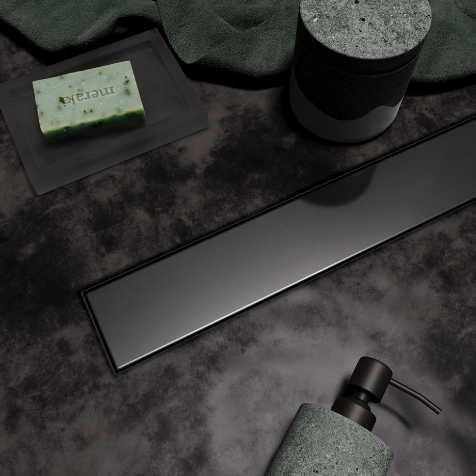 Душевой лоток Veconi Stesso Graphite 900