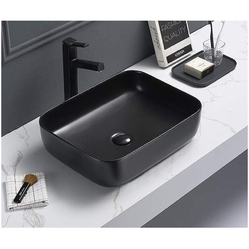 Раковина Ceramalux накладная 2105B цвет черный