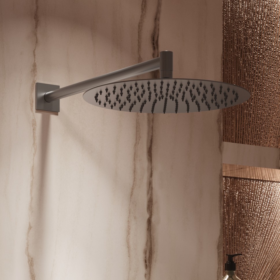 Душевой комплект Alto VSFW-6AL1GM встраиваемый, 2 режима, вороненая сталь