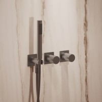 Душевой комплект Alto VSFW-6AL1GM встраиваемый, 2 режима, вороненая сталь