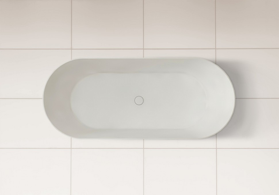 Ванна из искусственного камня ABBER Stein AS9622 белая матовая