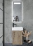 Тумба подвесная SANCOS Mini 355х205х500, с распашной дверцей, внутри 1 полка, дуб чарльстон , арт.MN35ECHL