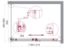 Душевой уголок BelBagno ACQUA-AH-1-120/90-C-NERO