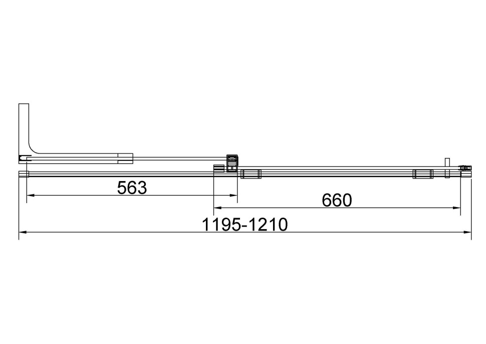 Душевая дверь Волк-Ин (Walk-In) VDS-4WSL120CLG-L, 1200, брашированное золото, стекло прозрачное, левая