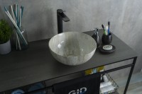 Раковина Gid Mnc487 54435 накладная под камень глянцевая 32x32x14