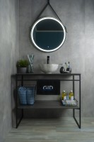 Раковина Gid Mnc487 54435 накладная под камень глянцевая 32x32x14