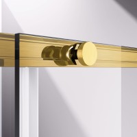 Душевая дверь Slim-N VDS-4SN120CLG, 1200, брашированное золото, стекло прозрачное