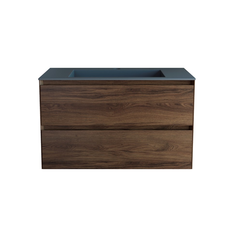 База под раковину Vincea  Luka 800 подвесная, 2 выкатных ящика soft-close, С.Oak