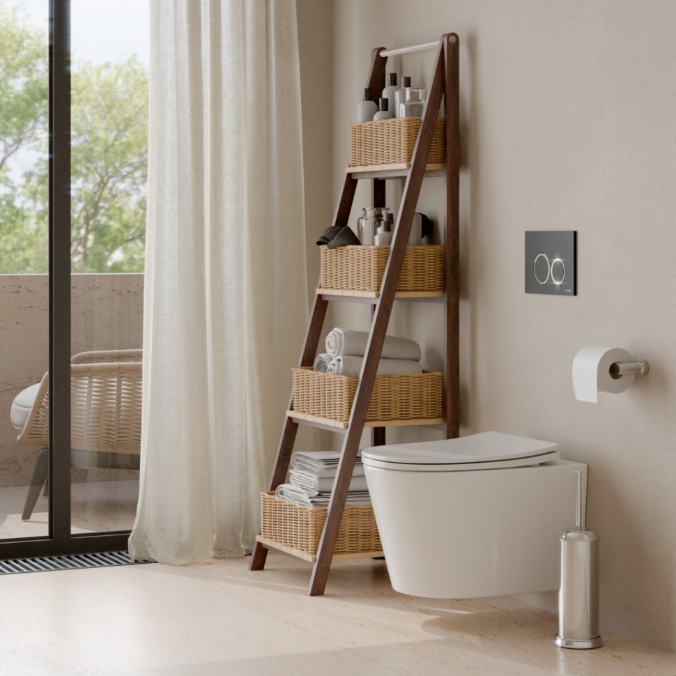 Комплект 3в1 IBERICA BLANCA инсталляция SILENCIO, унитаз BURGOS ALTO белый, кнопка смыва ESTI-O черный матовый (IB001.BRA.231.822)