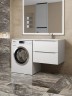 Тумба под стиральную машину подвесная Uperwood Tanos 60х47,5х50 см, белая