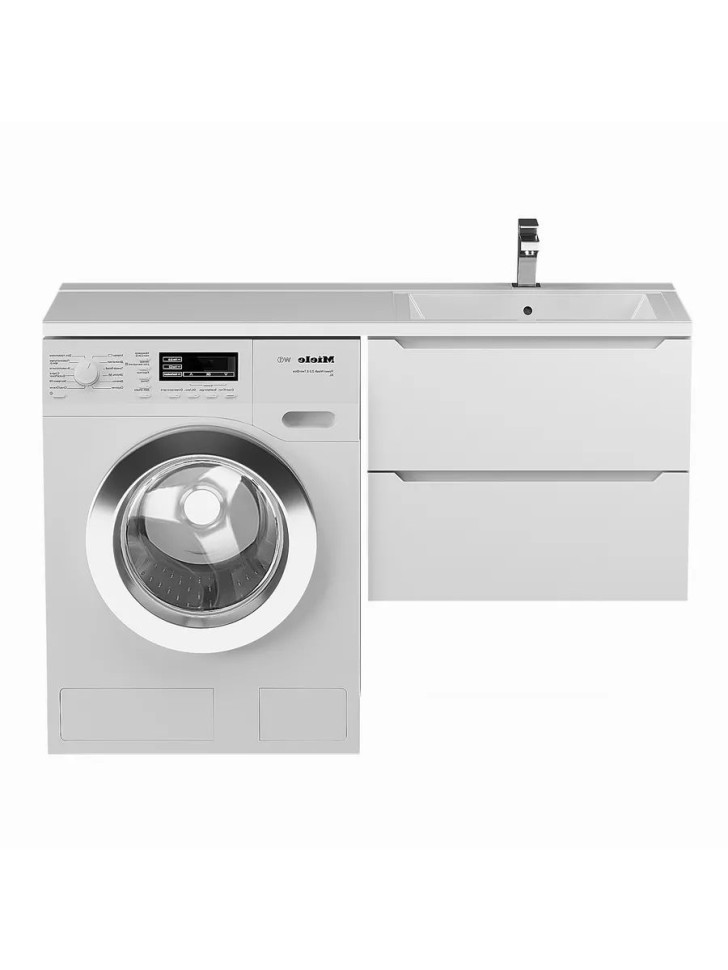 Тумба под стиральную машину подвесная Uperwood Tanos 60х47,5х50 см, белая