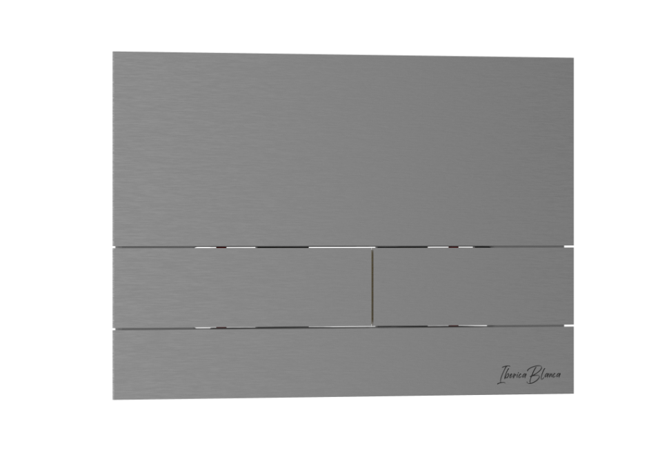 Кнопка смыва IBERICA BLANCA INOX-S нержавеющая сталь, вороненая сталь (IB.B016.02)