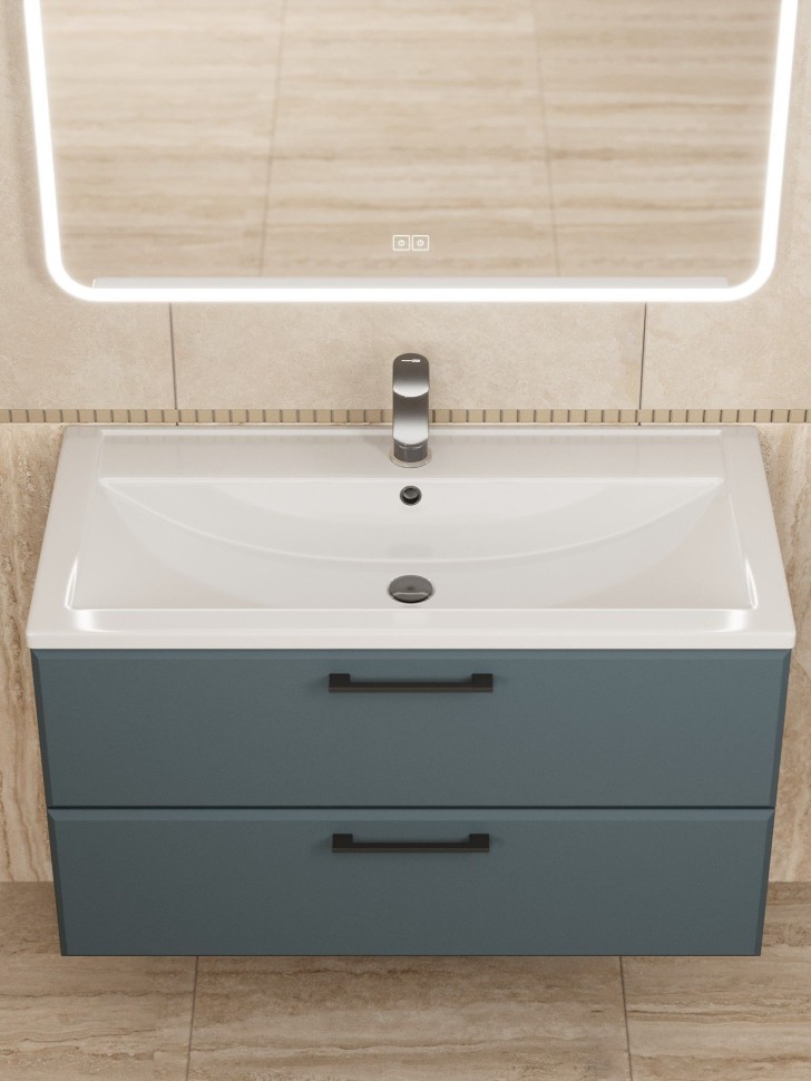 Раковина для ванной Uperwood Foster 90 см, белая глянцевая