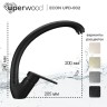 Смеситель для кухни высокий Uperwood ECON UPD-002-04, черныйатовый
